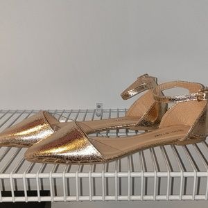 Rose Gold Metallic Flats